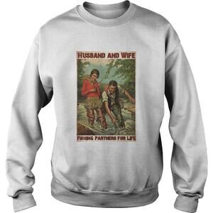 Husband And Wife Fishing Partners For Life Sweatshirt